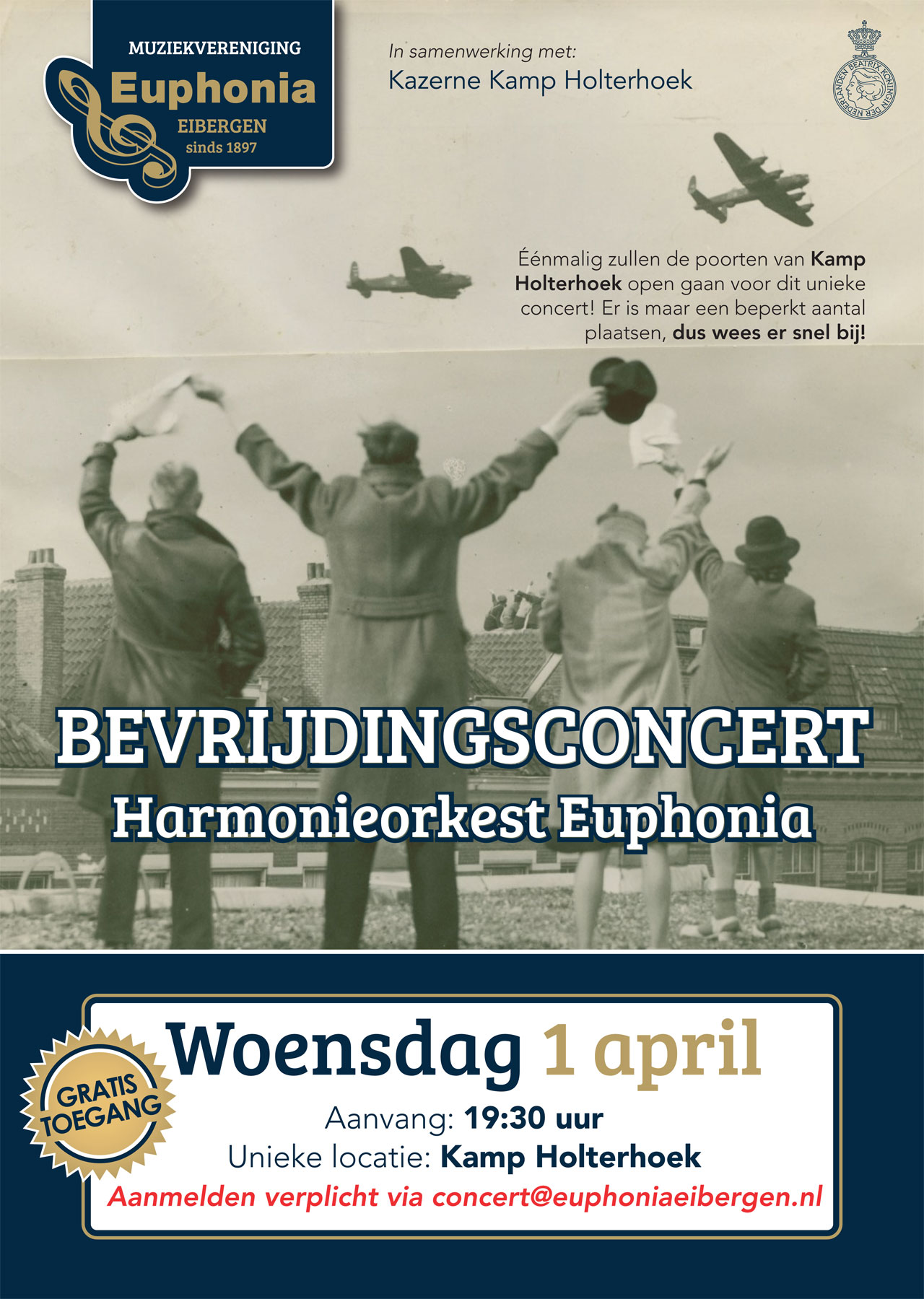 Bevrijdingsconcert Harmonieorkest Euphonia Eibergen