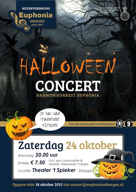 euphonia, muziek, najaarsconcert, griezelen, halloween,